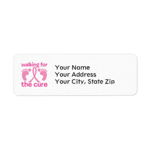 Walking For The Cure Label