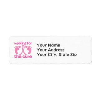 Walking For The Cure Label
