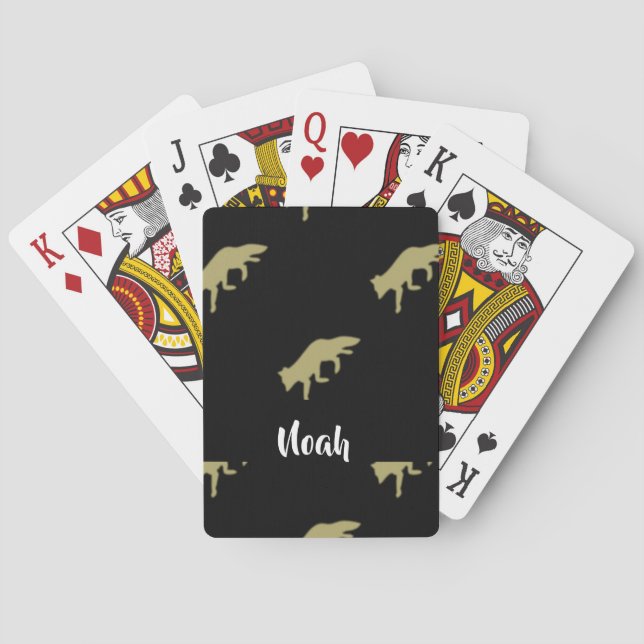walking fox poker cards (Back)