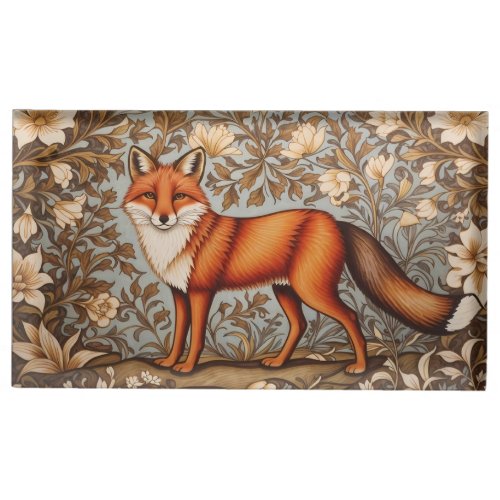 Walking Fox William Morris Inspired  Place Card Holder