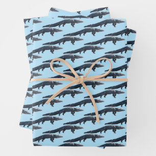 Walking Gator Wrapping Paper Sheets
