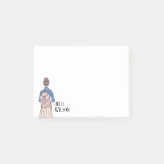 Walking Girl Post-it Notes