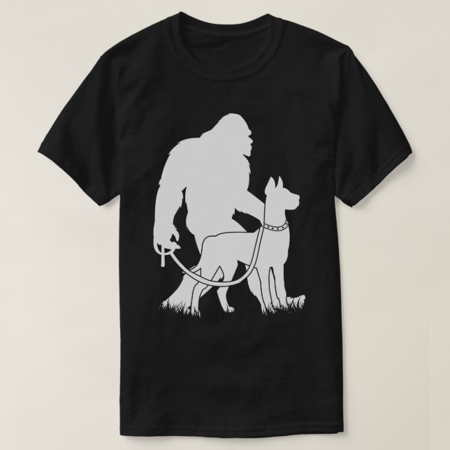 Walking Great Dane Dog T-Shirt (Design Front)