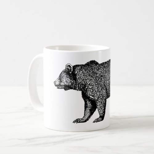 Walking Grizzly Bear Coffee Mug