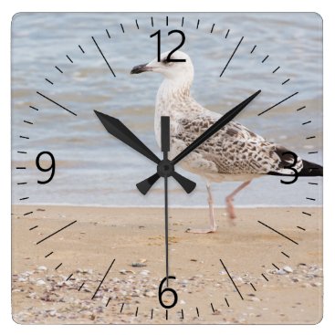Walking gull square wall clock Walking gull square wall clock