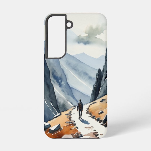 Walking Hiking Nature Wilderness Mountains Samsung Galaxy Case (Back)
