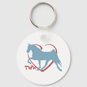 Walking Horse Lover Keychain