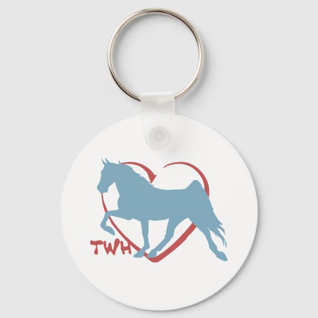 Walking Horse Lover Keychain (Front)