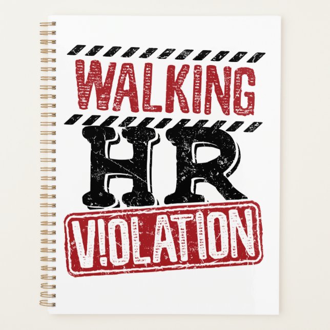 Walking HR Violation Human Resources Nightmare Planner (Front)
