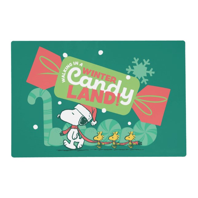 Walking In A Winter Candy Land! Placemat (Front)