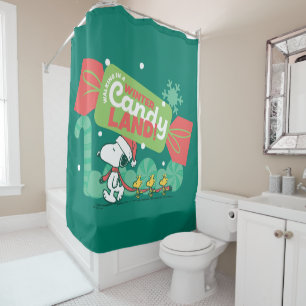 Walking In A Winter Candy Land! Shower Curtain