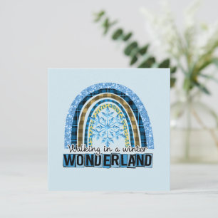 Walking in a Winter Wonderland Blue Rainbow