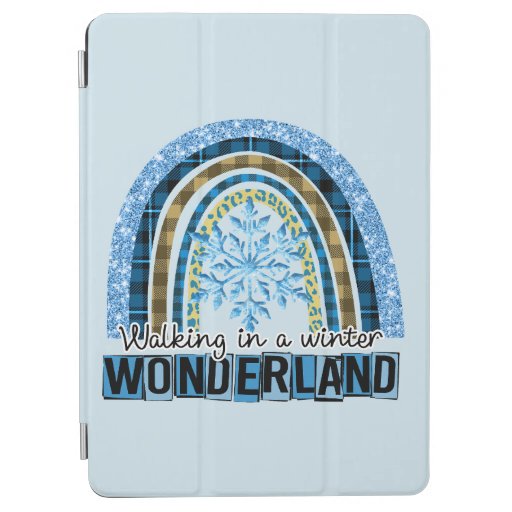 Walking in a Winter Wonderland | Blue Rainbow iPad Air Cover