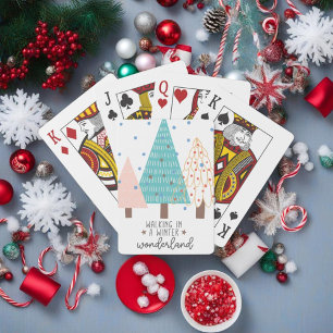 Walking in a Winter Wonderland - Christmas - Poker Cards