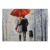 Walking in the rain (Front Horizontal)