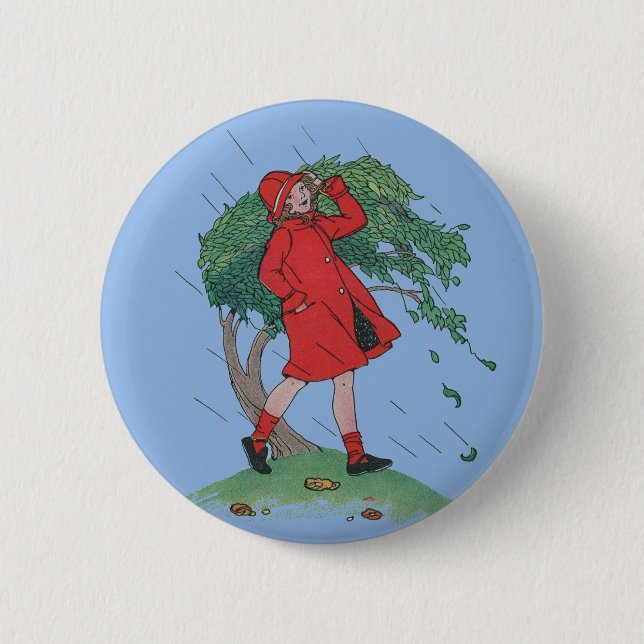 walking in the rain button (Front)