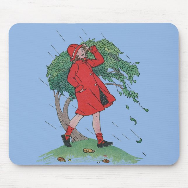 walking in the rain mouse pad (Front)