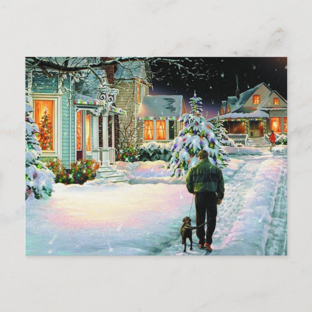 Walking In The Snow Postcard (Front)