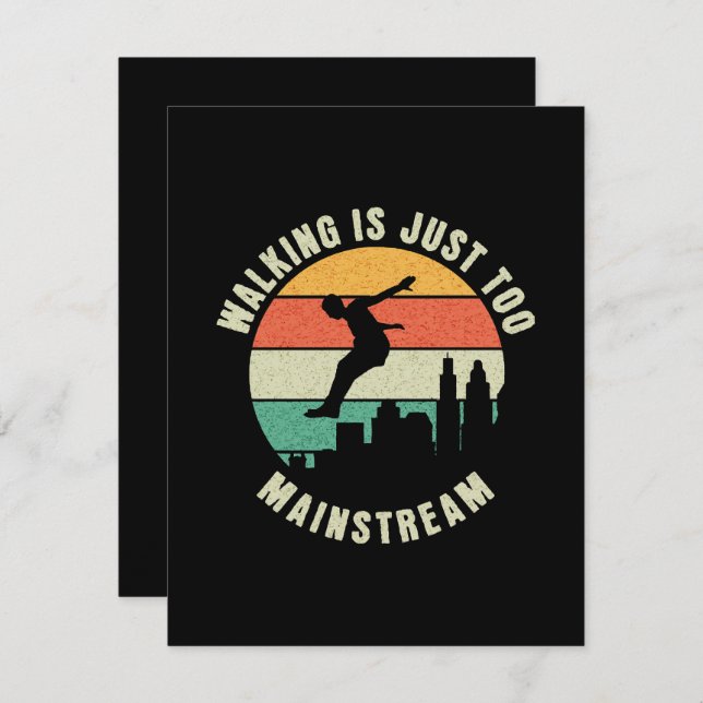 Walking Is Just Too Mainstream Enclosure Card (Front/Back)