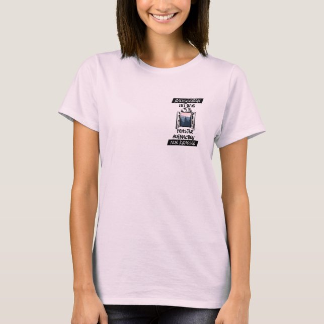 Walking is like opening windows T-shirt (Front)