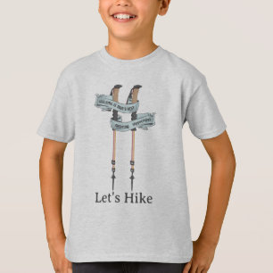 walking is the best medic Hippocrates hiking pulse T-Shirt