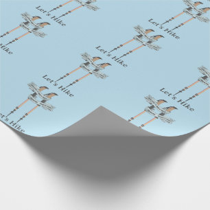 walking is the best medic Hippocrates hiking pulse Wrapping Paper