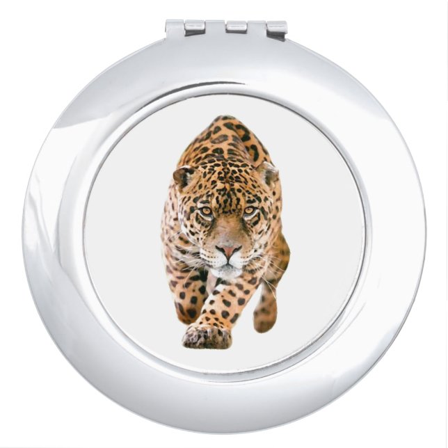 Walking Jaguar Eyes Compact Mirror (Front)