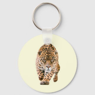 Walking Jaguar Eyes Keychain