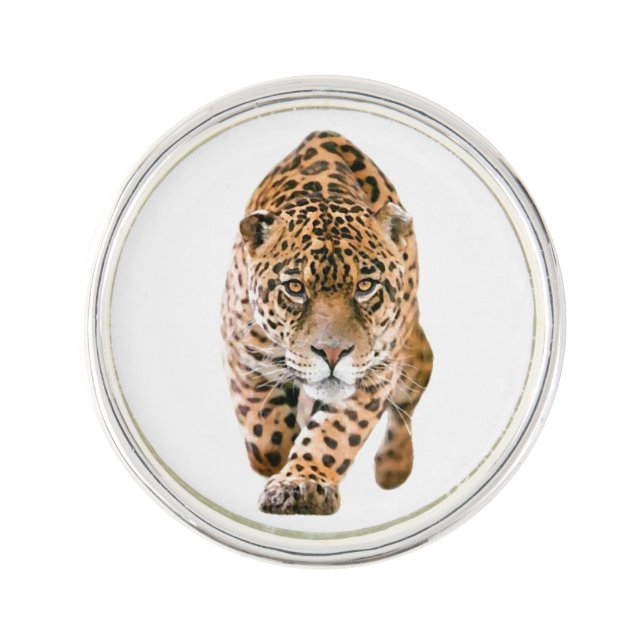 Walking Jaguar Eyes Lapel Pin (Front)