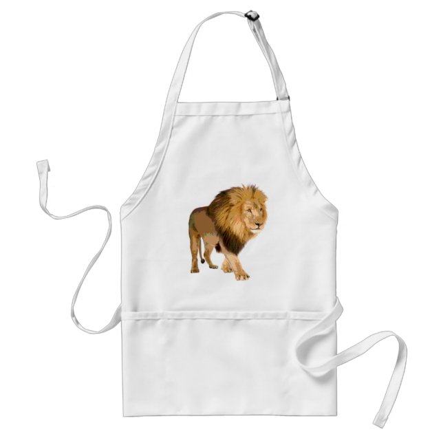 Walking Lion Adult Apron (Front)
