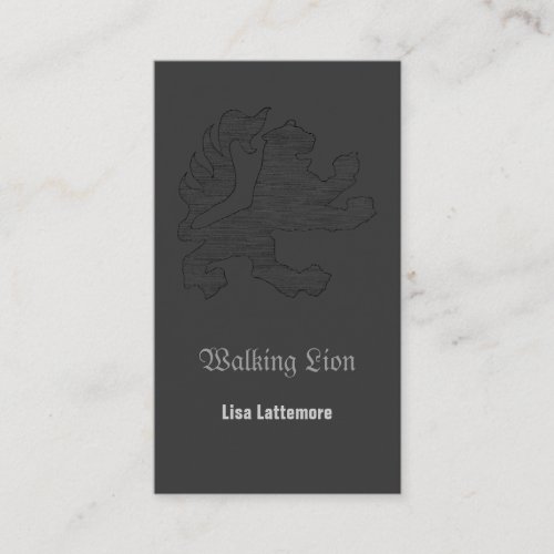 Walking Lion Card Business Card Templates