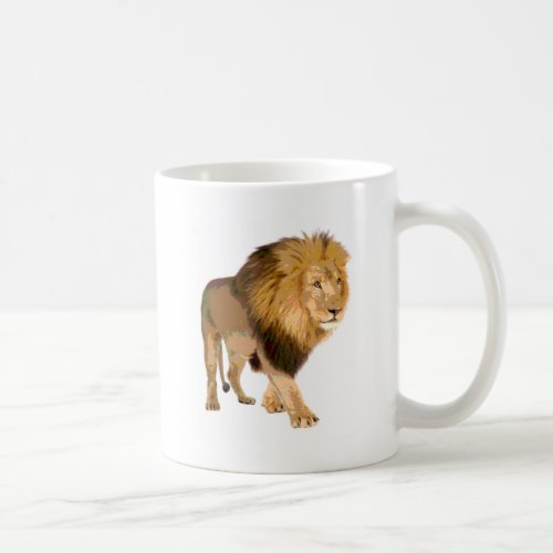 Walking Lion Coffee Mug