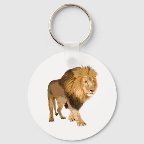 Walking Lion Keychain
