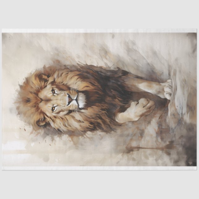 Walking Lion Tissue Paper (Front)