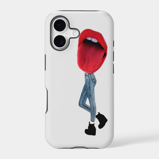 Walking Lips Iphone Case (Back)