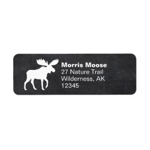 Moose Return Address Labels | Zazzle