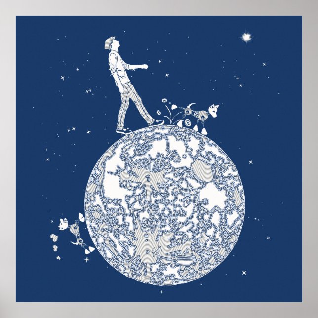 Walking on the Moon Poster (Front)