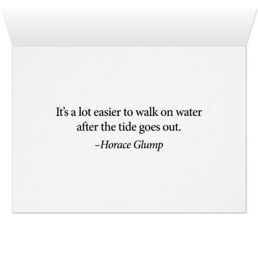 Walking on Water Card (Inside Horizontal (Bottom))