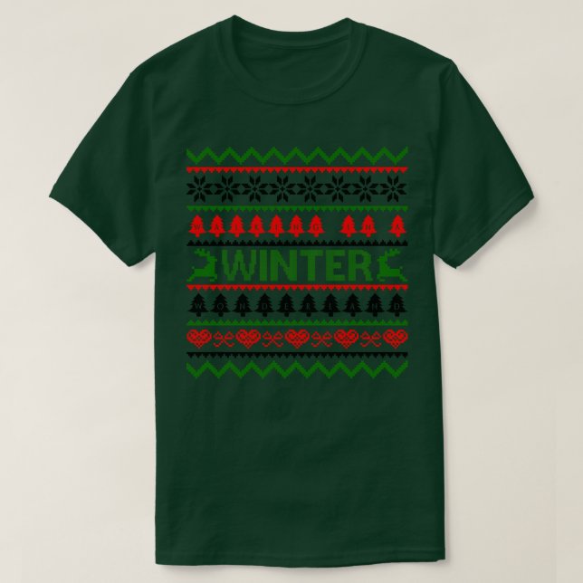 walking on winter wonderland T-Shirt (Design Front)