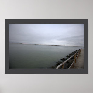 Walking Path by Ocean Poster