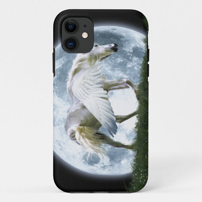 Walking Pegasus & Full Moon Fantasy Art Case (Back)