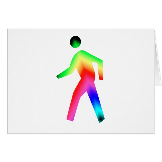 Walking Rainbow Man (Front Horizontal)