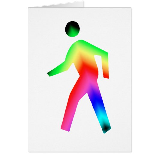 Walking Rainbow Man Cards (Front)