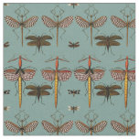 Walking sticks, Katydids and Dragonflies Fabric