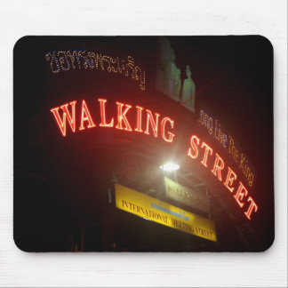 Walking Street Sign Mouse Pad