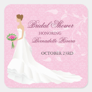 Walking the Aisle Bridal Shower Sticker