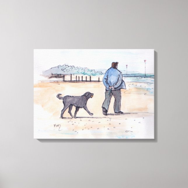 walking the dog - 07 canvas print (Front)