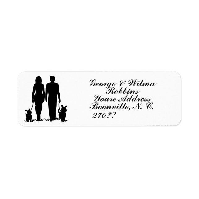 WALKING THE DOGS LABEL (Front)