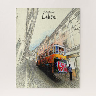 Walking the Tram- Lisbon, Portugal Puzzle