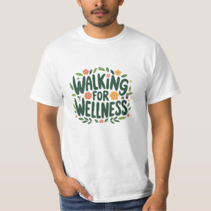 Walking-Themed Graphics for Active Fans T-Shirt